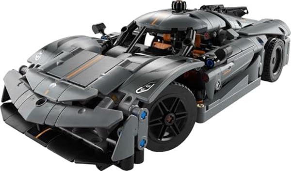 LEGO Technic Koenigsegg Jesko Absolut Grey Hypercar, Sports Car Building Toy Set for Boys and Girls, Vehicle Racing Car for Kids, Buildable Model Kit, Sports Car Toy, Motor Enthusi