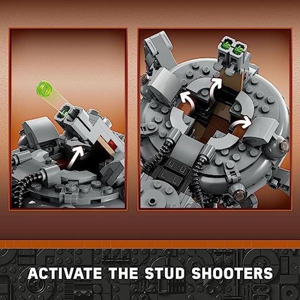 LEGO Star Wars Spider Tank 75361, Building Toy Mech from The Mandalorian Season 3, Includes The Mandalorian with Darksaber, Bo-Katan, and Grogu 'Baby Yoda' Minifigures, Gift Idea f