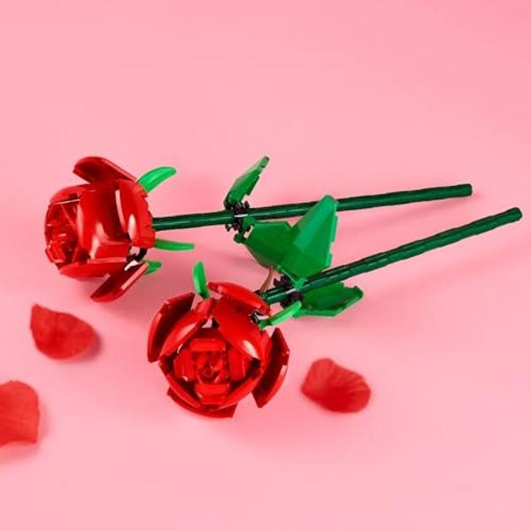 LEGO Roses - Building Toy for Kids, Girls & Boys, Ages 8+ - Artificial, Fake Roses for Home Decor & Display - Gift for Mother's Day - 40460