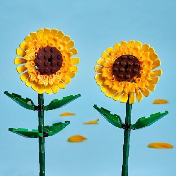 LEGO Sunflowers - Building Toy for Kids, Girls and Boys Ages 8+ - Artificial Sunflowers for Home Decor and Display - Gift for Her and Him - 40524