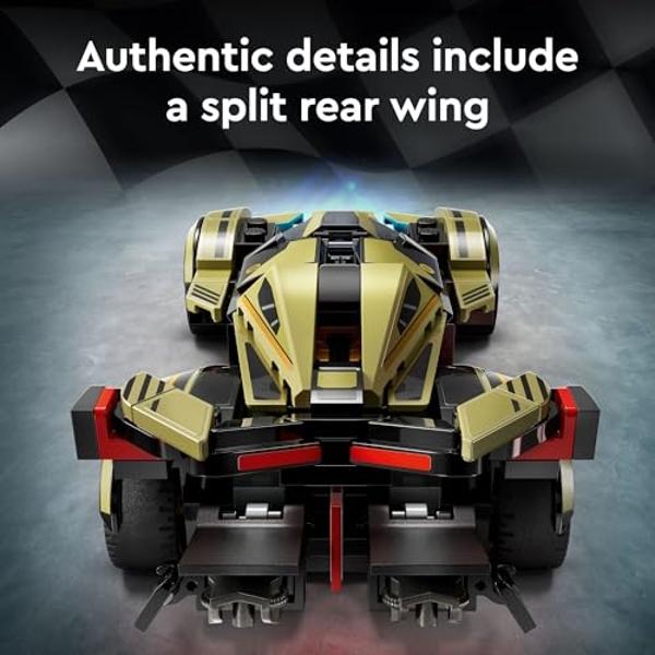 LEGO Speed Champions Lamborghini Lambo V12 Vision GT Super Car, Formula 1 Vehicle Toy, Driving Playset, Buildable Model Set for Kids, Lamborghini Car, Gift for Kids and Gaming Fans
