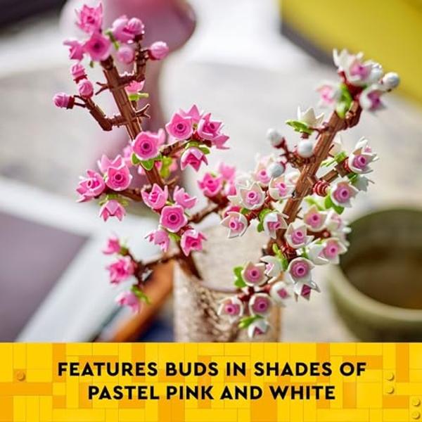 LEGO Cherry Blossom - Building Toy for Kids, Girls & Boys, Ages 8+ - Artificial Cherry Blossom Decor for Home & Display - Gift for Mother's Day - 40725