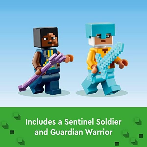 LEGO Minecraft The Sword Outpost 21244 Building Toys - Featuring Creeper, Warrior, Pig, and Skeleton Figures, Game Inspired Toy for Fun Adventures and Play, Gift for Kids, Boys, an