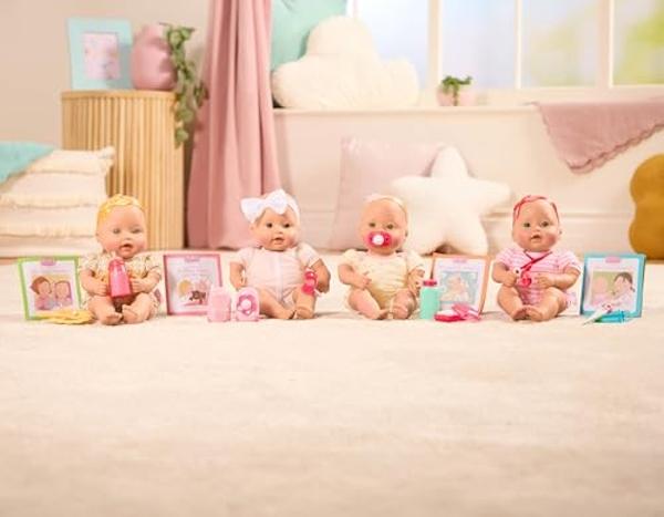 Baby Sweetheart by Battat Bath Time 12-inch Soft-Body Newborn Baby Doll with Easy-to-Read Story Book and Baby Doll Accessories