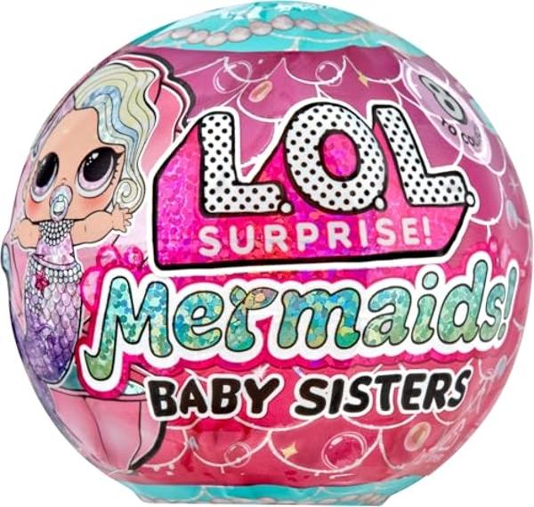 LOL Surprise Mermaids Baby Sisters with Color Change Tail, 8 Dolls to Collect, Fashion Accessories, Great Gift for Kids Ages 4+