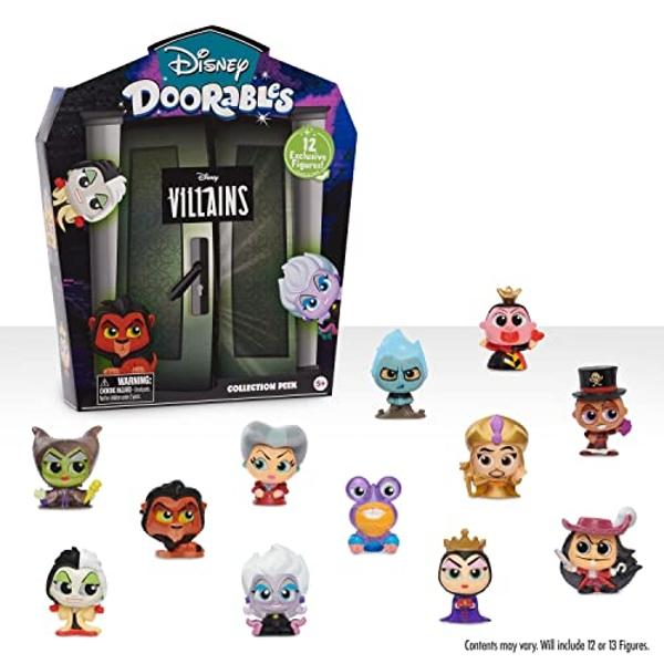 Disney Doorables Villain Collection Peek, Includes 12 Exclusive Mini Collectible Figures, Styles May Vary, Kids Toys for Ages 5 Up, Amazon Exclusive by Just Play