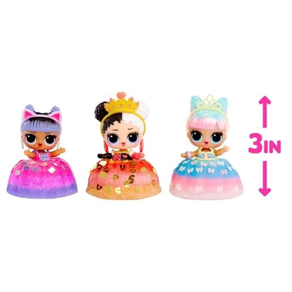 LOL Surprise Mix & Make Birthday Cake Tots with Collectible Doll, DIY Cake Dress, Cake Making and Decorating, Ingredients and Glitter Sprinkles, Cake Dress Doll- Great Gift for Gir