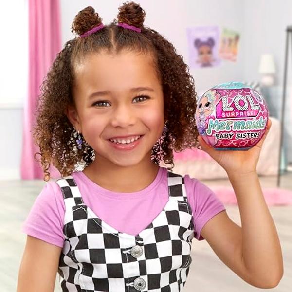 LOL Surprise Mermaids Baby Sisters with Color Change Tail, 8 Dolls to Collect, Fashion Accessories, Great Gift for Kids Ages 4+