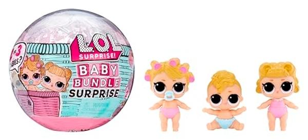 LOL Surprise Baby Bundle Surprise with Collectible Dolls, Baby Theme, Twins, Triplets, Pets, Water Reveal, 2 or 3 Dolls Included- Great Gift for Girls Age 3+