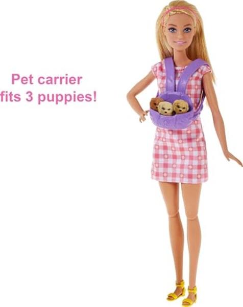 Barbie Careers Fashion Doll & Accessory, Pop Star with Pink Hair & Brown Eyes Wearing Iridescent Skirt with Microphone