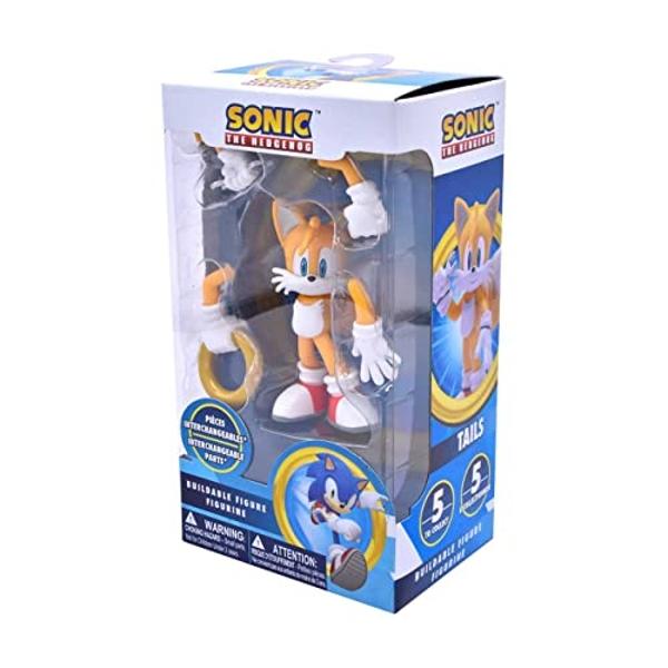 Sonic The Hedgehog Action Figure Toy – Tails Figure with Sonic, Knuckles, Amy Rose, and Shadow Figure. 4 inch Action Figures - Sonic The Hedgehog Toys