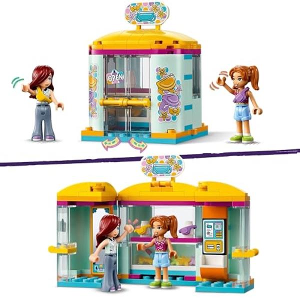 LEGO Friends Tiny Accessories Store and Beauty Shop Toy, Pretend Playset for Kids, Paisley and Candi Mini-Doll Characters and Mini Dolls Accessories, Great Gift for 6 Year Old Girl