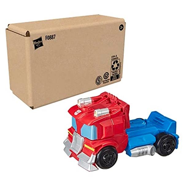 Transformers Playskool Heroes Rescue Bots Academy Team Optimus Prime, 4.5-Inch Action Figure, Kids Converting Robot Toy, Ages 3+ (Amazon Exclusive)