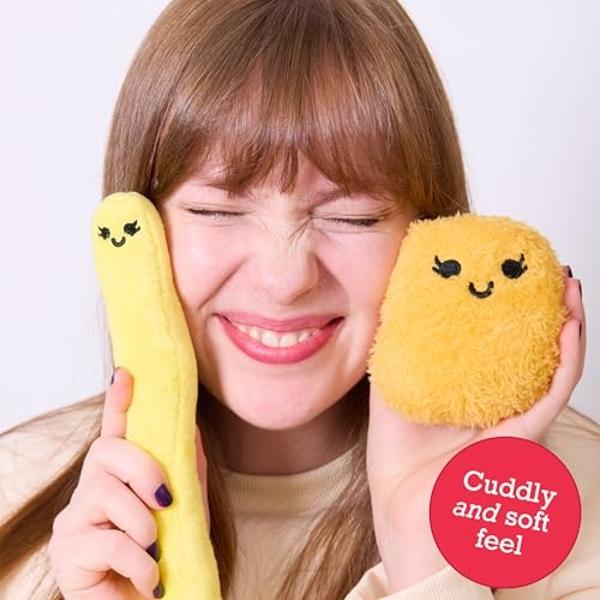 Emotional Support Chicken Nuggets by Relatable, Cuddly Stuffed Animals and Toys, Squishy Toys and Plushies, Great Gift Ideas for Loved Ones of All Ages, Includes 5 Plushies with Ca