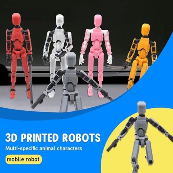 MerryXD T13 Action Figure,Assembly Completed Dummy Nova Titan Lucky 13 Action Figure 3D Printed Multi-Jointed Movable Toy Grow in The Dark Blue
