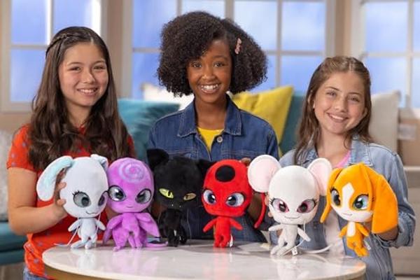 Miraculous Ladybug Kwami Mon Ami Plush Toy - Tikki The Ladybug, Super Soft Stuffed Animal - 9-inch Collectible Plush Figure, Ladybug & Cat Noir, Gift Stocking Stuffer for Kids & Co