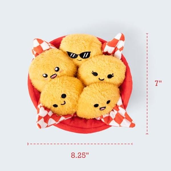 Emotional Support Chicken Nuggets by Relatable, Cuddly Stuffed Animals and Toys, Squishy Toys and Plushies, Great Gift Ideas for Loved Ones of All Ages, Includes 5 Plushies with Ca