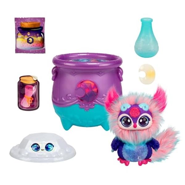 Magic Mixies Magical Gem Surprise Cauldron: Moon. with New Shimmer Eyes! Reveal an Mixie Plushie from The Fizzing Cauldron and Discover 2 Magical Lunar Gem Surprises! Styles May Va