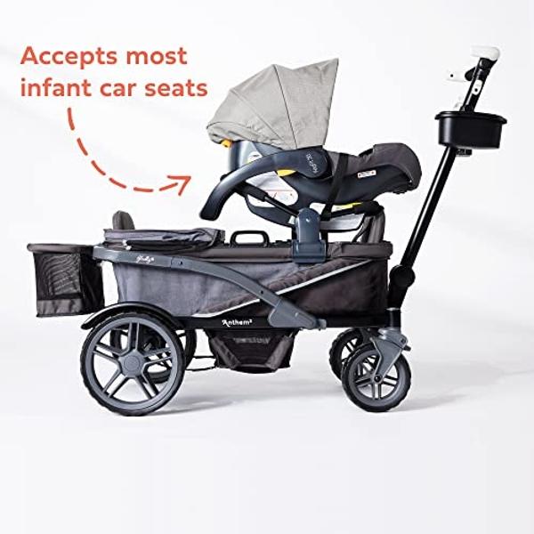 Gladly Family Anthem2 2-Seat All-Terrain Wagon Stroller, Graphite Special Edition