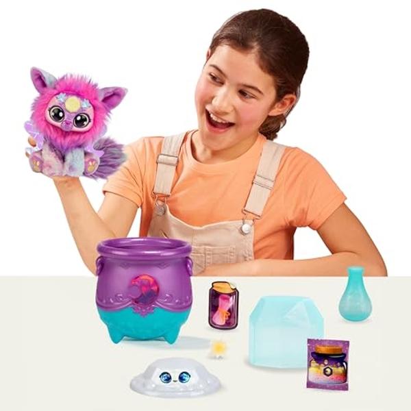Magic Mixies Magical Gem Surprise Cauldron: Moon. with New Shimmer Eyes! Reveal an Mixie Plushie from The Fizzing Cauldron and Discover 2 Magical Lunar Gem Surprises! Styles May Va