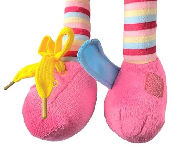 Sugar Snap Plush Doll for Toddlers Learn to Dress Montessori Toy - Dress Me Doll - Zipper, Snaps, Buttons, Buckle, Shoe Tying Practice - Educational Toy for 2 3 Year Old Girl - Mon