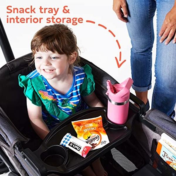 Gladly Family Anthem2 2-Seat All-Terrain Wagon Stroller, Graphite Special Edition