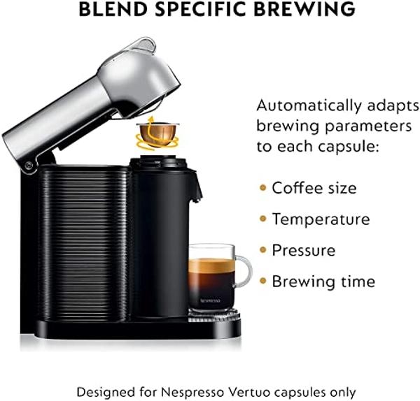 Nespresso Vertuo Coffee and Espresso Maker by Breville, Chrome
