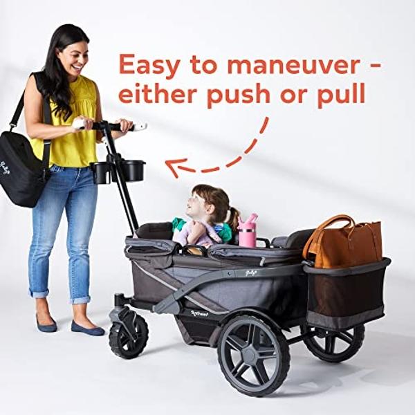 Gladly Family Anthem2 2-Seat All-Terrain Wagon Stroller, Graphite Special Edition