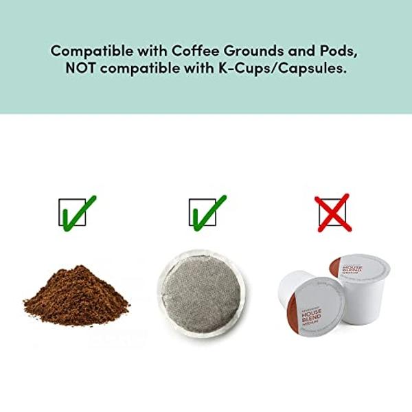 Mecity Coffee Maker 3 in 1 Single Serve Coffee Machine, Compatible with K cup Capsules, Instant Coffee Pot, Tea maker, 6,8,10 Oz Cup, Removable 50 Oz Water Reservoir, 120V 1150W