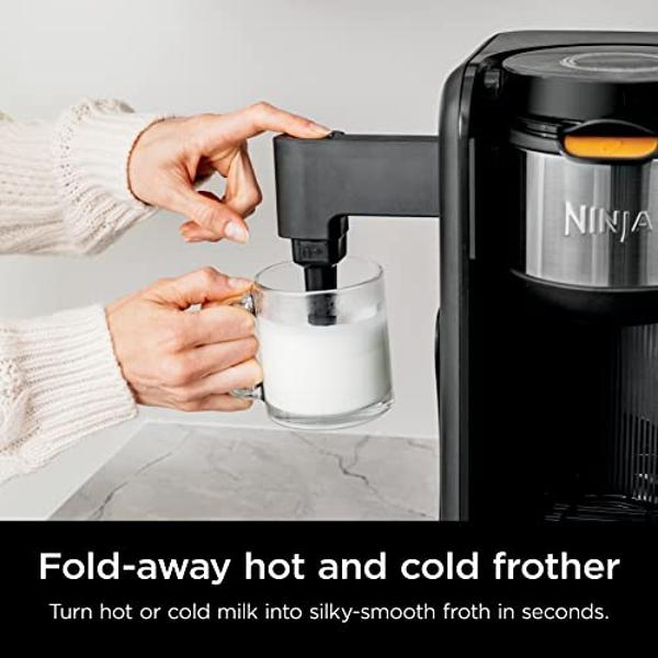 Ninja Hot and Cold Brewed System, Tea & Coffee Maker, with Auto-iQ, 6 Sizes, 5 Styles, 5 Tea Settings, 50 oz Thermal Carafe, Frother, Coffee & Tea Baskets, Dishwasher Safe Parts, B