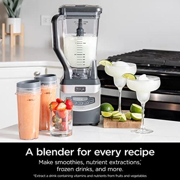 Ninja BL660 Professional Compact Smoothie & Food Processing Blender, 1100-Watts, 3 Functions -for Frozen Drinks, Smoothies, Sauces, & More, 72-oz.* Pitcher, (2) 16-oz. To-Go Cups &