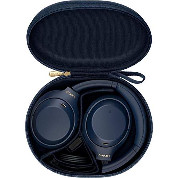 Sony WH-1000XM4 Wireless Premium Noise Canceling Overhead Headphones, Blue (Renewed)