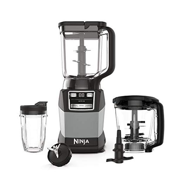 Ninja Blender, Compact Kitchen System, 1200W, 3 Functions for Smoothies, Dough & Frozen Drinks with Auto-IQ, 72-oz.* Blender Pitcher, 40-oz. Processor Bowl & 18-oz. Single-Serve Cu