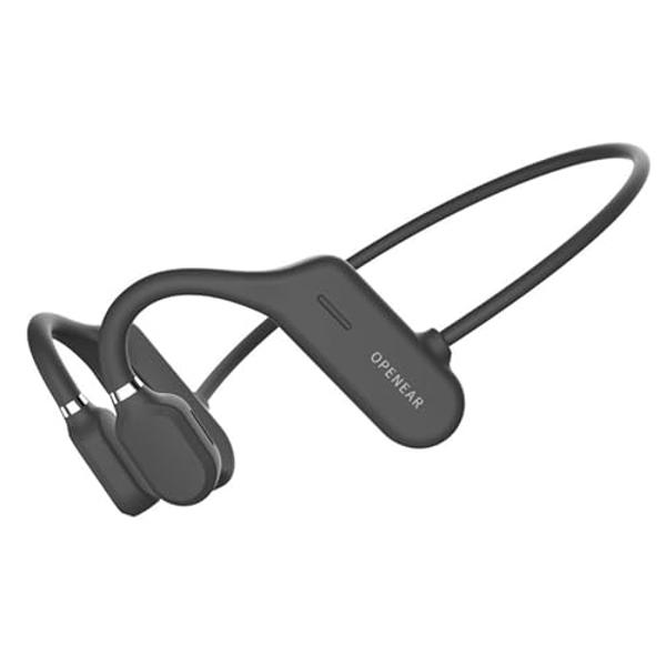 Open Ear Wireless Sports Headphones, Bluetooth 5.0 Waterproof Sweatproof Headset with Mic for Sport Jogging Running Driving Cycling Hiking Indoor and Outdoor Use