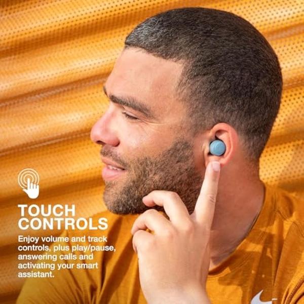 JLab Go Air Pop True Wireless Bluetooth Earbuds & Charging Case - Slate, Dual Connect, IPX4 Sweat Resistance, Bluetooth 5 Connection, 3 EQ Sound Settings Signature, Balanced, Bass 