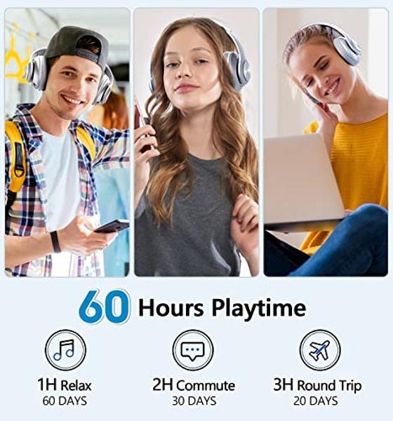 KORABA Kids Wireless Headphones for Girls Children Teens, LED Light Up Bluetooth Unicorn Headphones with Microphone for School/Xmas/Online Study/Unicorn Gifts (Pink Wireless)