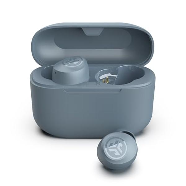 JLab Go Air Pop True Wireless Bluetooth Earbuds & Charging Case - Slate, Dual Connect, IPX4 Sweat Resistance, Bluetooth 5 Connection, 3 EQ Sound Settings Signature, Balanced, Bass 