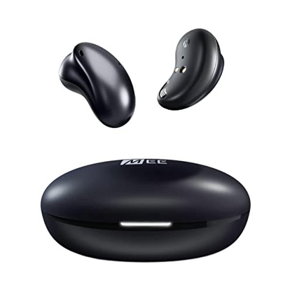 MEE audio Pebbles True Wireless Earbuds - Bluetooth 5.3 Low Profile in Ear Lightweight Headphones with Headset Microphone & Call Noise Reduction for Gym/Workouts/Sports and Gaming,