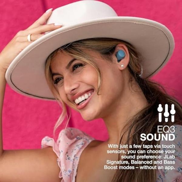 JLab Go Air Pop True Wireless Bluetooth Earbuds & Charging Case - Slate, Dual Connect, IPX4 Sweat Resistance, Bluetooth 5 Connection, 3 EQ Sound Settings Signature, Balanced, Bass 