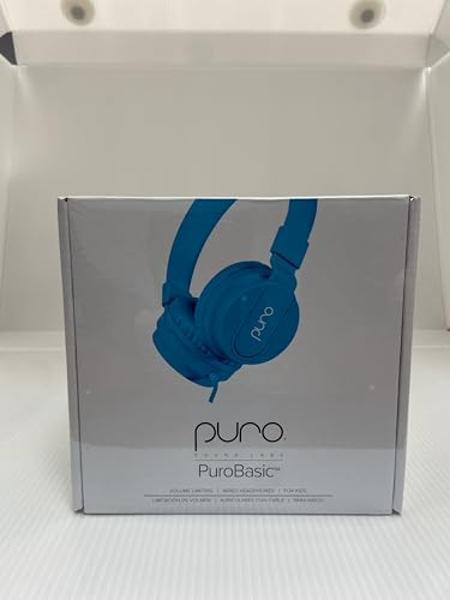 Puro Sound Labs PuroBasic Volume Limiting Wired Headphones for Kids, Foldable & Adjustable w/Microphone, Compatible with Smartphones, Tablets and PC’s