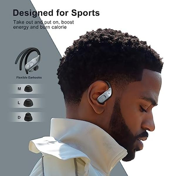 INFURTURE Upgrade Rose Gold Active Noise Cancelling Headphones with Microphone Wireless Over Ear Bluetooth, Deep Bass, Memory Foam Ear Cups, Quick Charge 90H Playtime, for TV, Trav