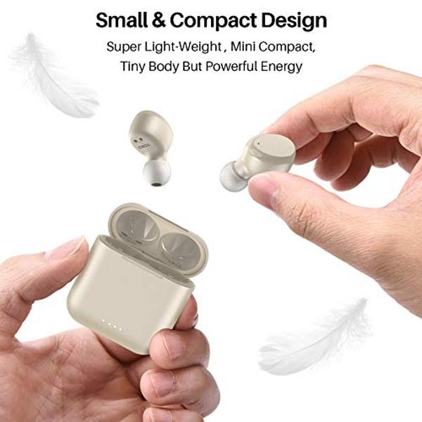 TOZO T6 Wireless Earbuds Bluetooth 5.3 Headphones, Ergonomic Design in Ear Headset, 50Hrs Playtime with Wireless Charging Case, APP EQ Customisable, IPX8 Waterproof