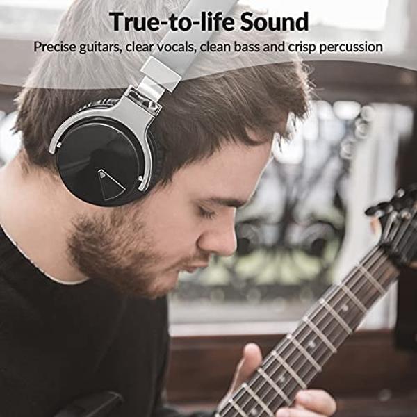 Silensys E7 Active Noise Cancelling Headphones Bluetooth Headphones with Microphone Deep Bass Wireless Headphones Over Ear, Comfortable Protein Earpads, 30 Hours Playtime for Trave