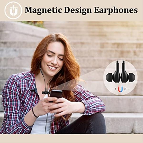 Guguearth Lightning Headphones for iPhone,MFi Certified in-Ear Lightning Earphones for iPhone,Magnetic Earbuds for iPhone with Mic Controller Compatible with iPhone 14 13 12 11 Pro