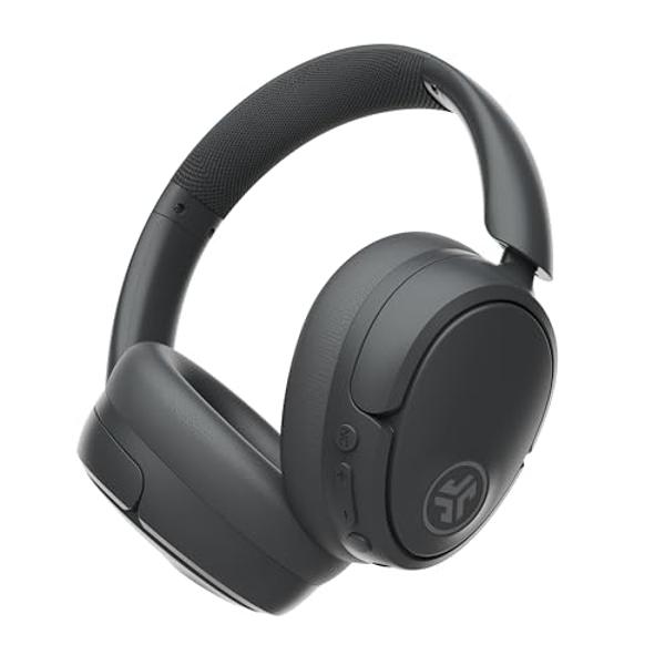 JLab JBuds Lux ANC Wireless Headphones, Graphite, Hybrid Active Noise Cancelling, Customizable Sound, Spatial Audio Compatible, Premium Over-Ear Bluetooth Headset