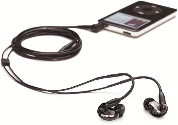 Shure SE215 PRO Wired Earbuds - Professional Sound Isolating Earphones, Clear Sound & Deep Bass, Single Dynamic MicroDriver, Secure Fit in Ear Monitor, Plus Carrying Case & Fit Kit