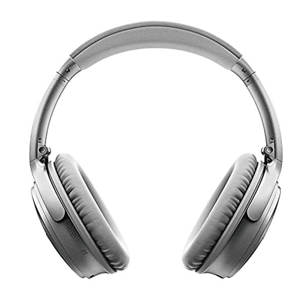 Bose QuietComfort 35 Wireless Headphones II - Stereo - Silver - Wired/Wireless - Bluetooth - 29.5 ft - Over-The-Head - Binaural - Circumaural - 3.93 ft Cable - Noise (Renewed)