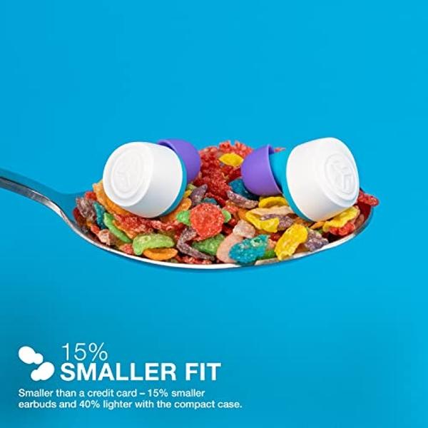 JLab Go Air Pop True Wireless Bluetooth Earbuds & Charging Case, Fruity Pebbles, Dual Connect, IPX4 Sweat Resistance, Bluetooth 5 Connection, 3 EQ Sound Settings Signature, Balance