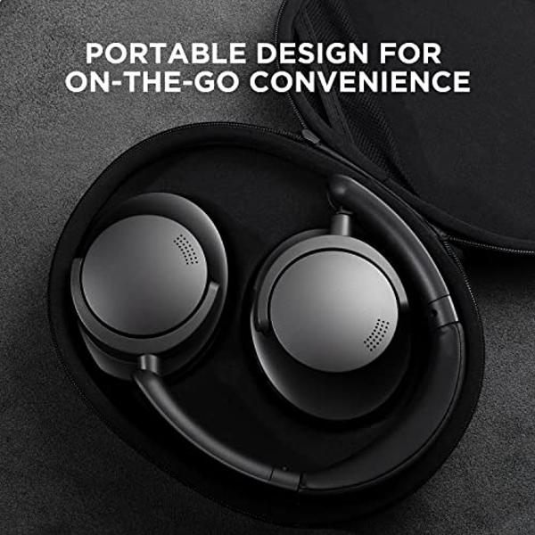 1MORE SonoFlow Active Noise Cancelling Headphones, Bluetooth Headphones with LDAC for Hi-Res Wireless Audio, 70H Playtime, Clear Calls, Preset EQ Via App, Black