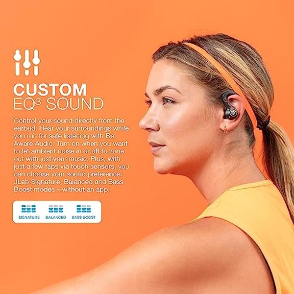 JLab Epic Air Sport ANC Gen 2 True Wireless Bluetooth Earbuds, Headphones for Working Out, IP66 Sweatproof, 15-Hour Battery Life +55-Hour Charging Case, Music Controls, 3 EQ Sound 